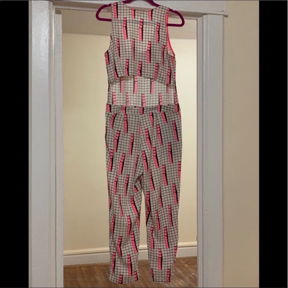 Mustardseed Geometric Pattern Cutout Jumpsuit - image 4